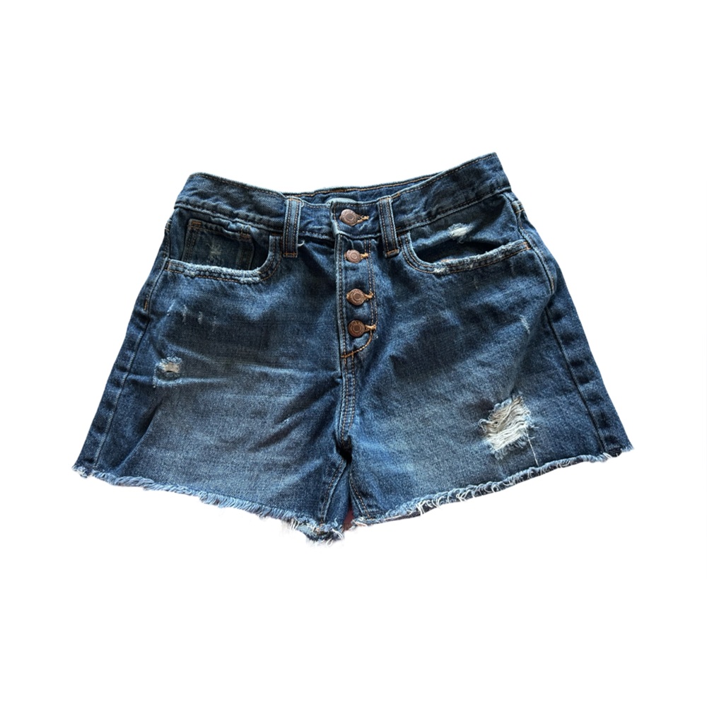 Old Navy Distressed Blue Jean Shorts (girls 14)